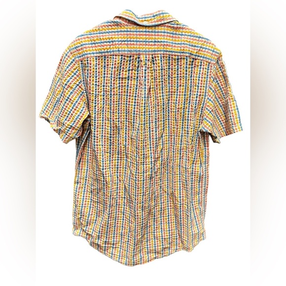 Lands end Colorful Plaid Men's Shirt MEDIUM - Picture 2 of 4